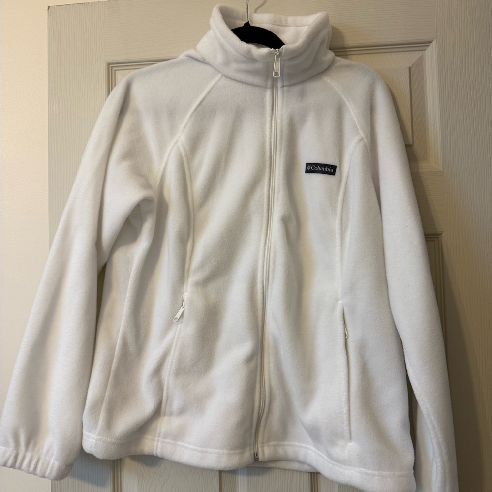 Columbia Soft White Fleece Jacket